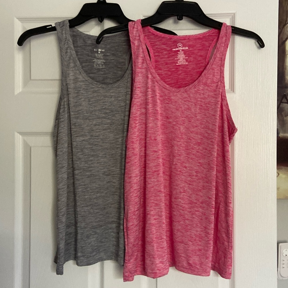 2 NEW Racerback Tank Tops Size Medium